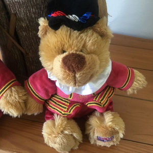 2 bears In lot. Keel Plush Beefeater British London Royal Guards. Buy one get 1